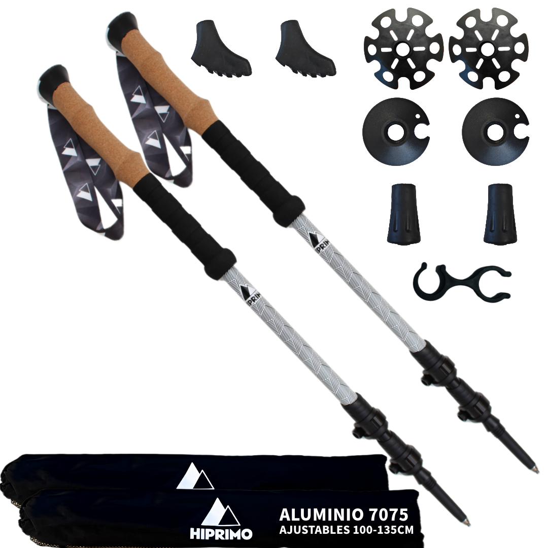 Bastones de Senderismo Telescópico - Aluminio 7075