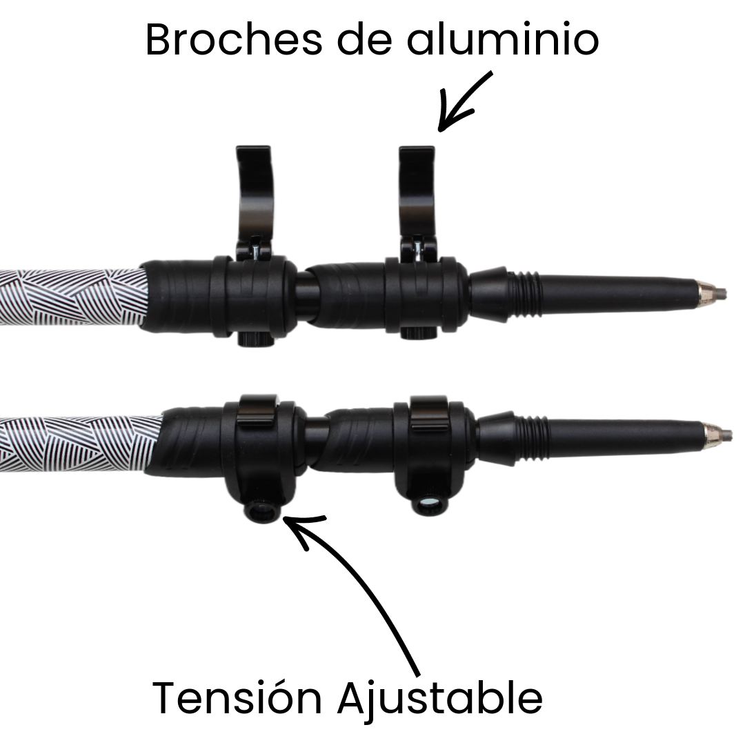 Bastones de Senderismo Telescópico - Aluminio 7075