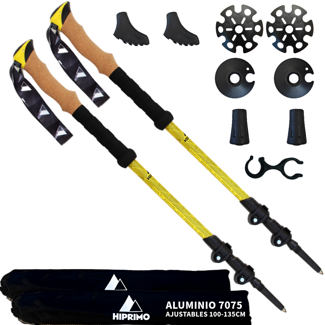 Bastones de Senderismo Telescópico - Aluminio 7075