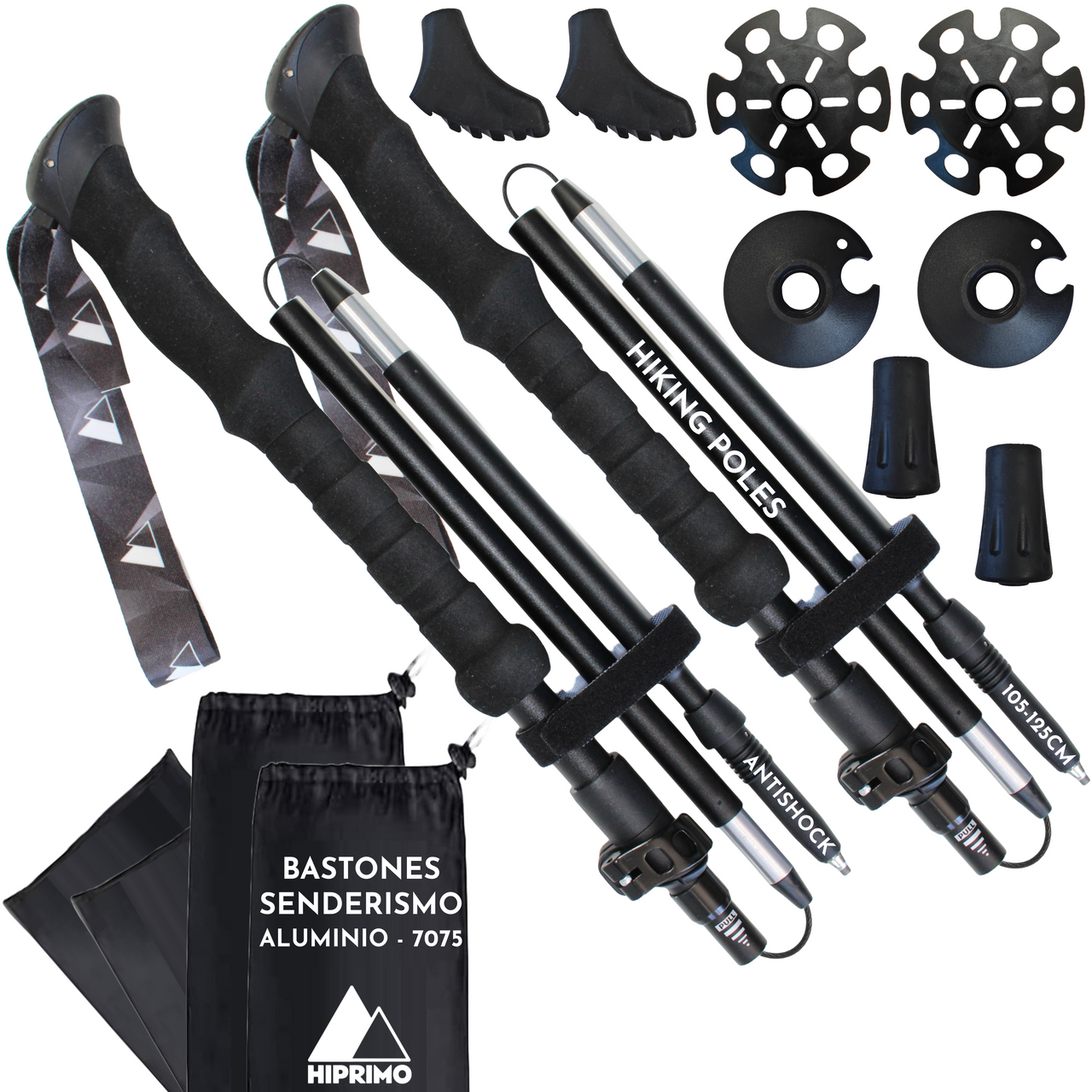 Bastones para Senderismo con AntiShock - Aluminio 7075