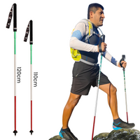Thumbnail for Bastones Trail Running Tricolor Plegables - Aluminio 7075