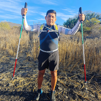 Thumbnail for Bastones Trail Running Tricolor Plegables - Aluminio 7075