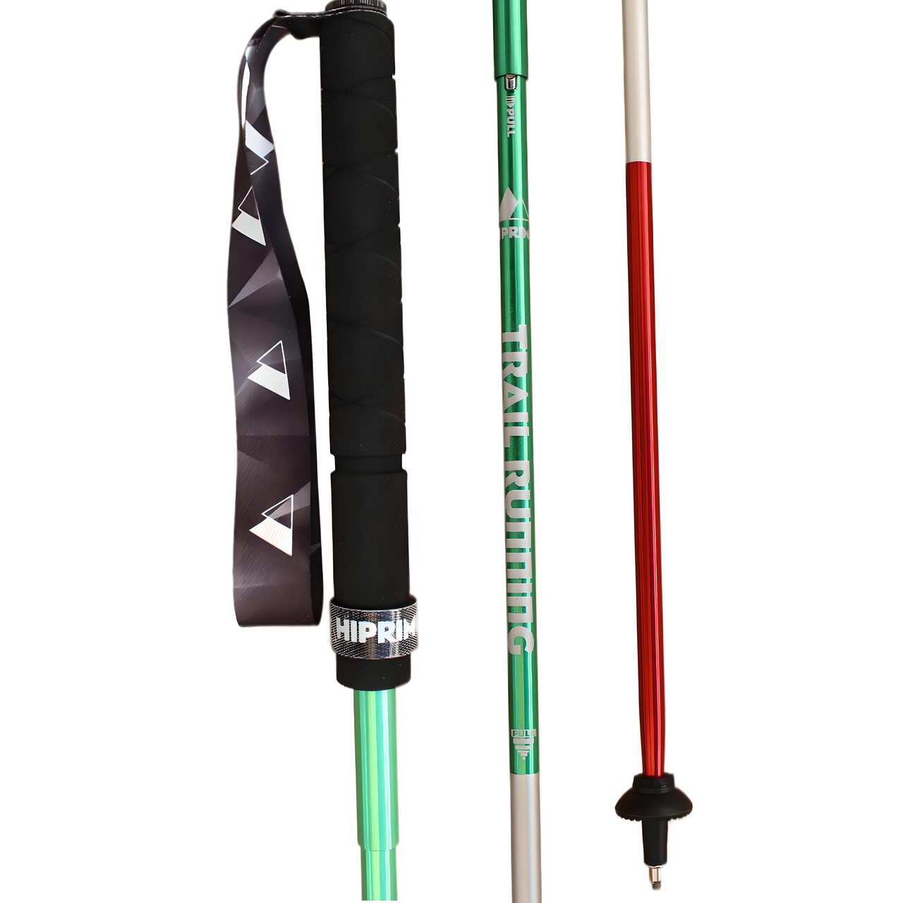 Bastones Trail Running Tricolor Plegables - Aluminio 7075