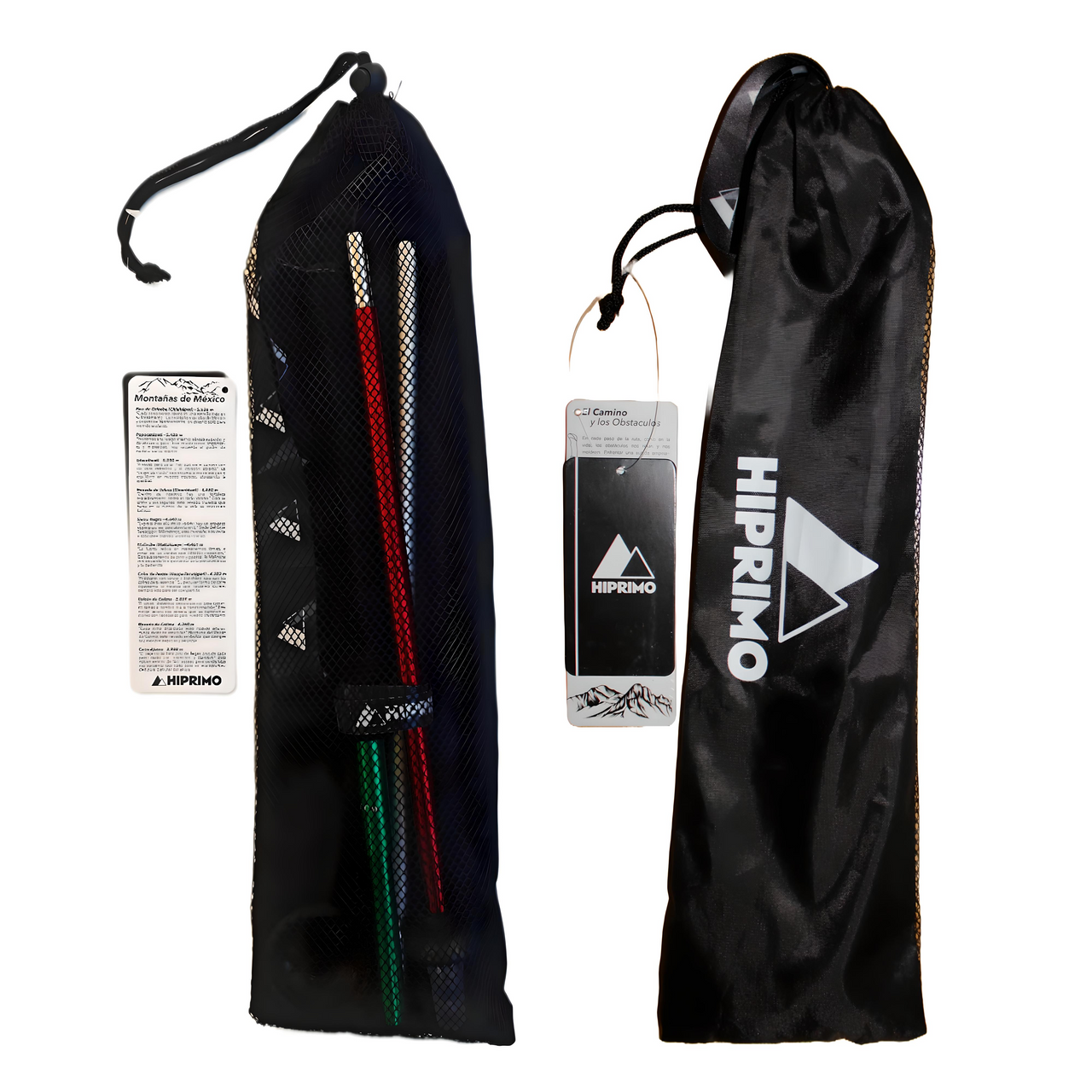 Bastones Trail Running Tricolor Plegables - Aluminio 7075