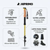 Thumbnail for Bastones de Senderismo Telescópico - Aluminio 7075