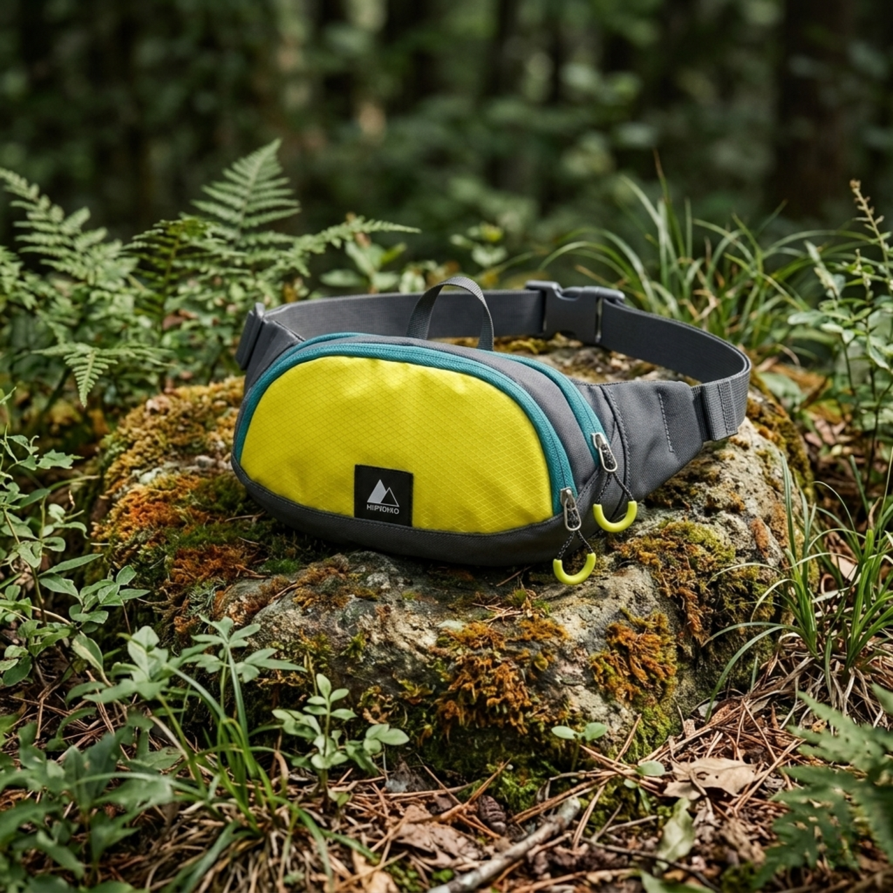 Cangurera Deportiva Hiprimo para Running, Senderismo y Viaje | Riñonera Ajustable con Múltiples Bolsillos