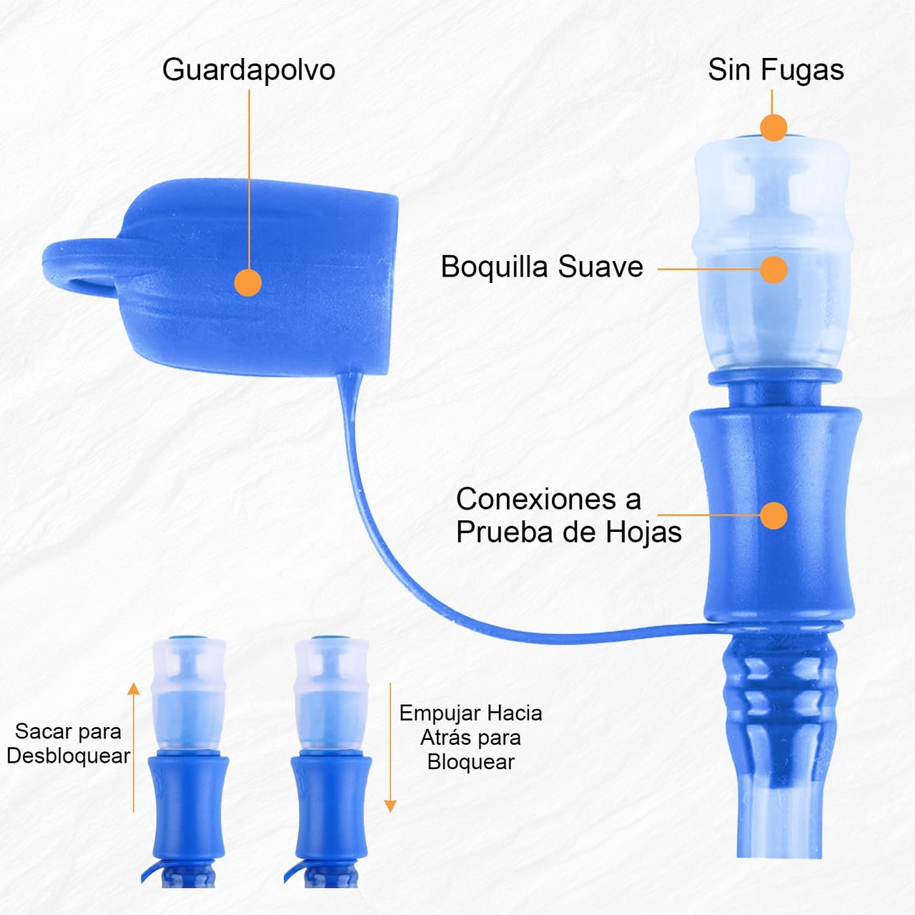 Bolsa de Hidratación para Mochila y Chaleco Deposito Agua 2L y 3L