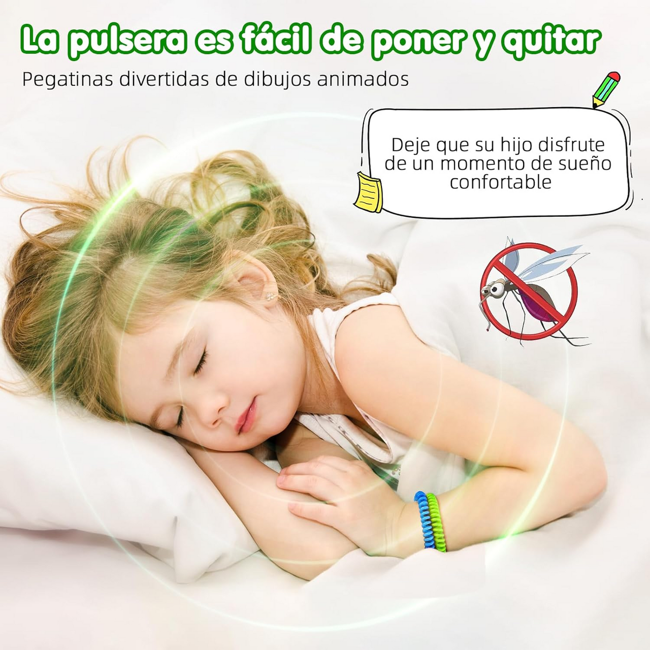 Pulseras Repelentes Mosquitos Ajustables Citronela Y Menta
