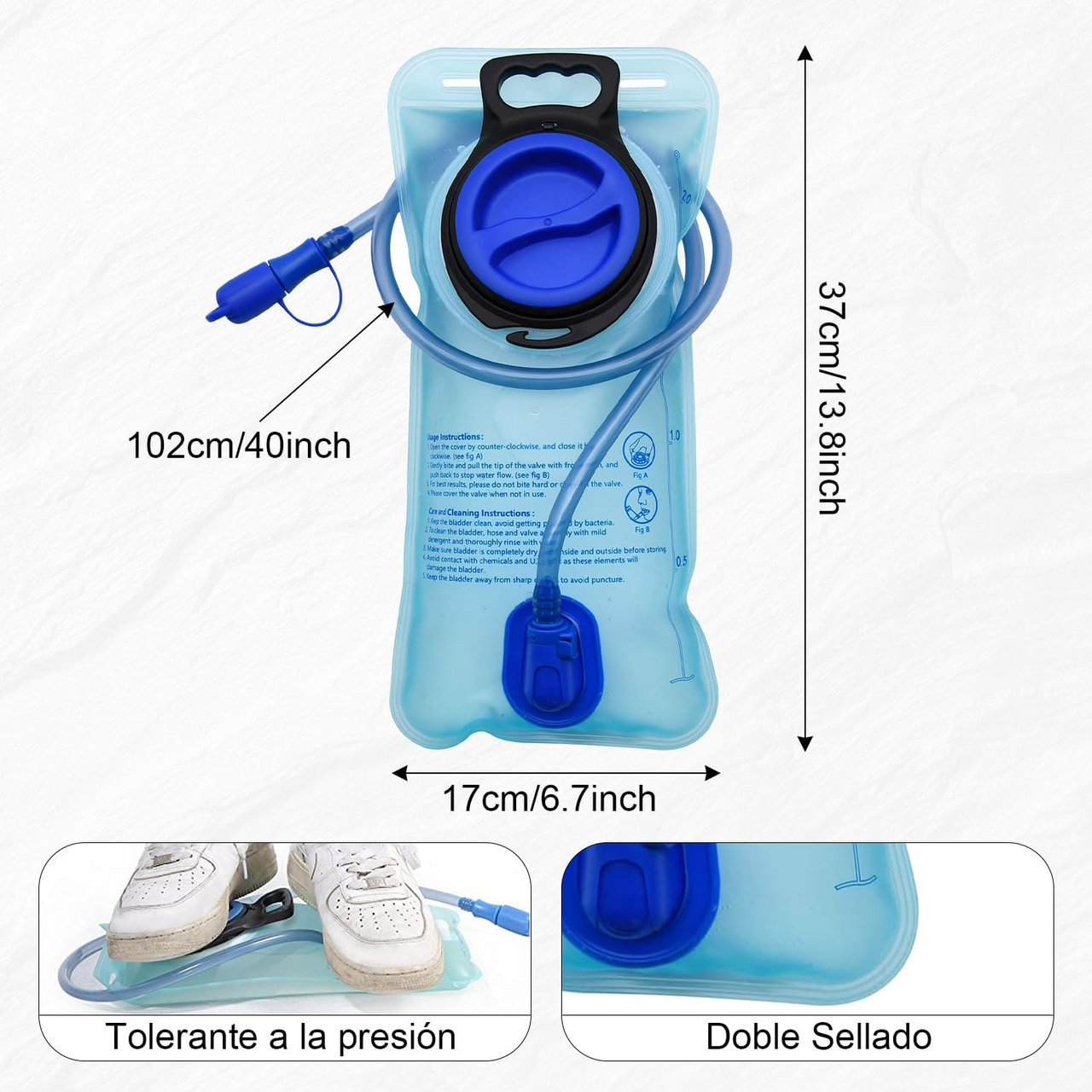 Bolsa de Hidratación para Mochila y Chaleco Deposito Agua 2L y 3L