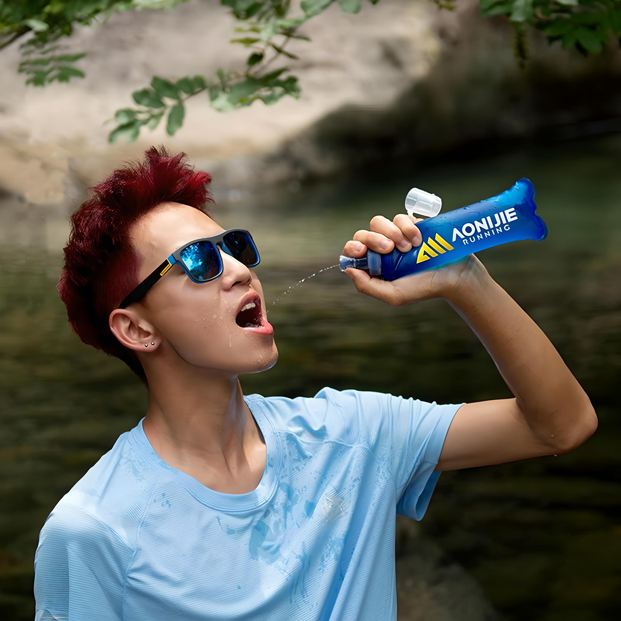 Bidones para Chaleco Mochila de Hidratacion Anfora Aonijie Botellas pa Hiprimo Senderismo Trail Running