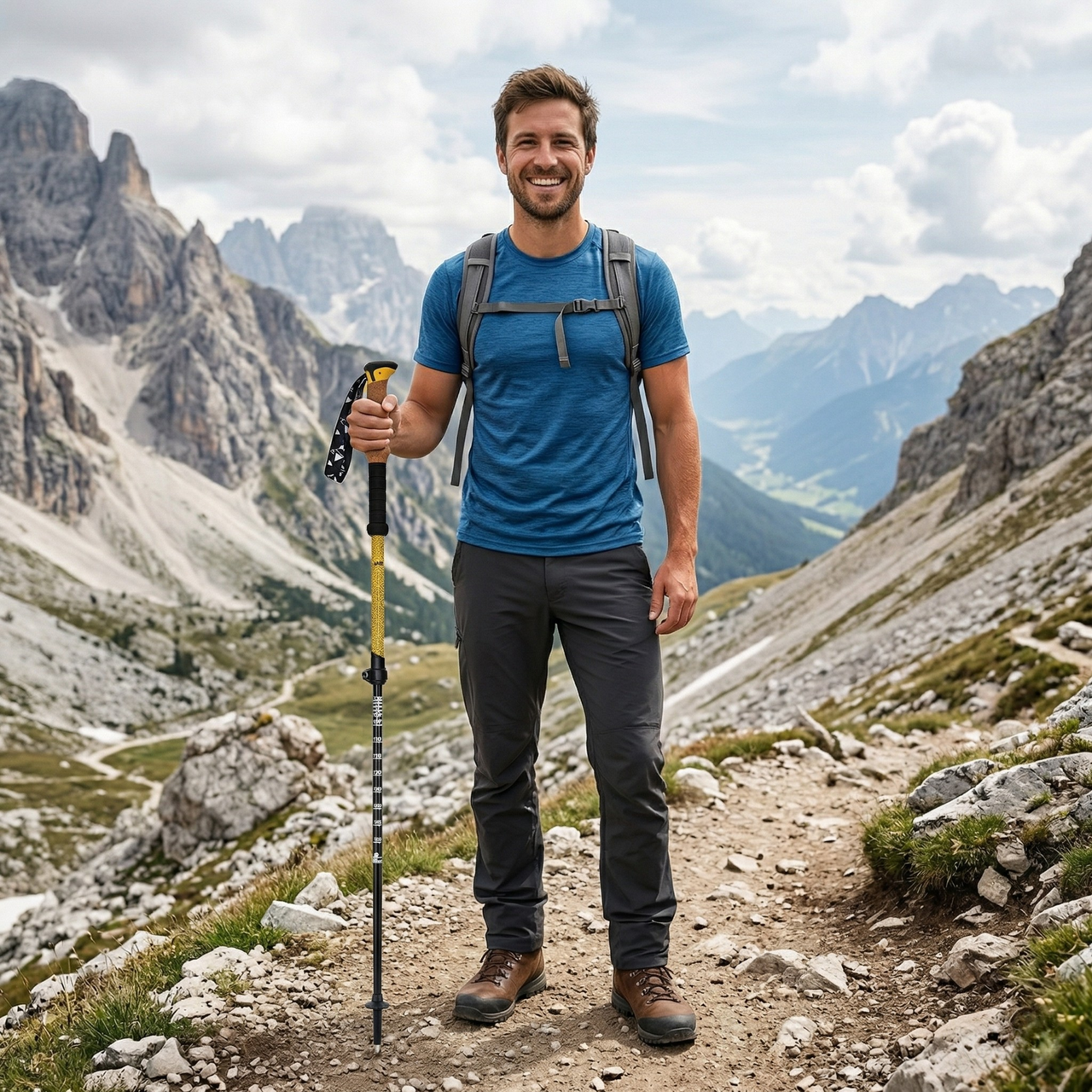Bastones de Senderismo Telescópico - Aluminio 7075