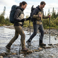 Thumbnail for Hiprimo Bastones de Senderismo de Aluminio 7075 Ajustables y Plegables