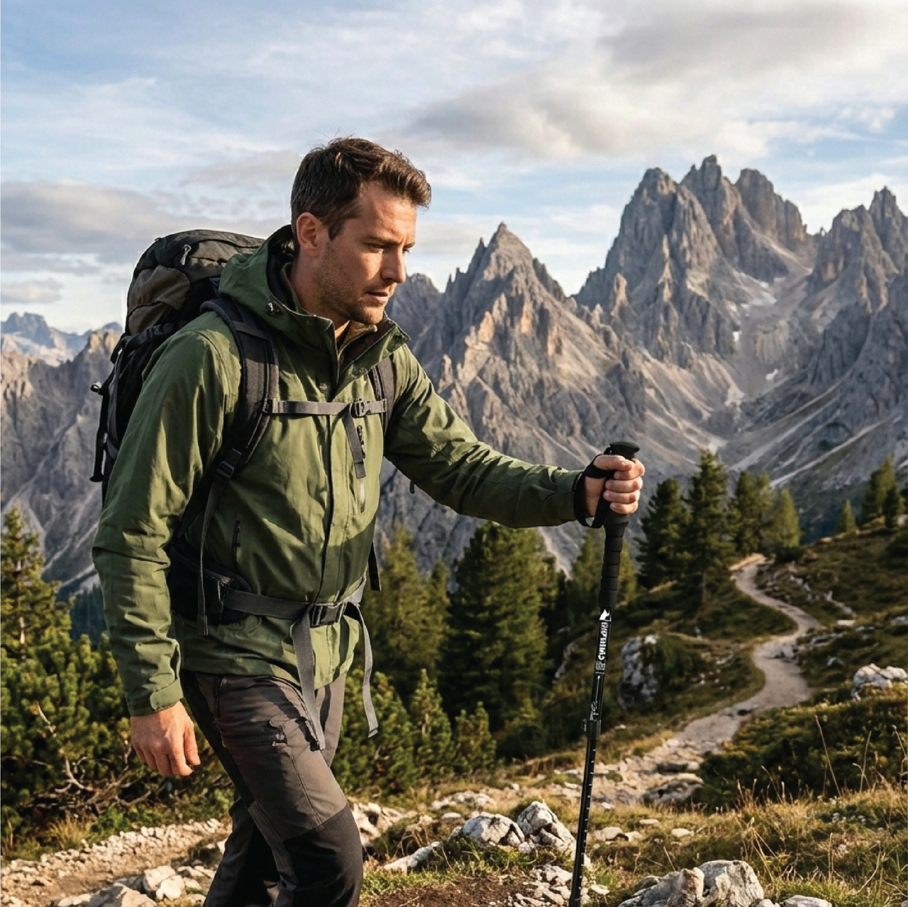 Hiprimo Bastones de Senderismo de Aluminio 7075 Ajustables y Plegables