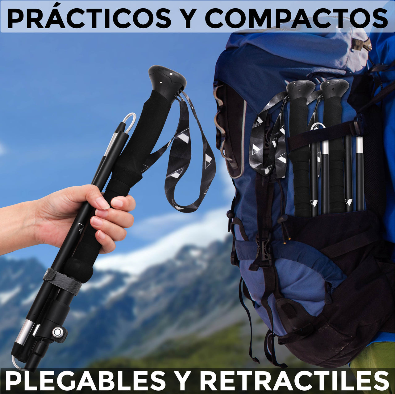 Bastones para Senderismo con AntiShock - Aluminio 7075