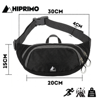 Thumbnail for Cangurera Deportiva Hiprimo para Running, Senderismo y Viaje | Riñonera Ajustable con Múltiples Bolsillos