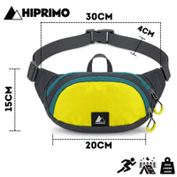 Thumbnail for Cangurera Deportiva Hiprimo para Running, Senderismo y Viaje | Riñonera Ajustable con Múltiples Bolsillos