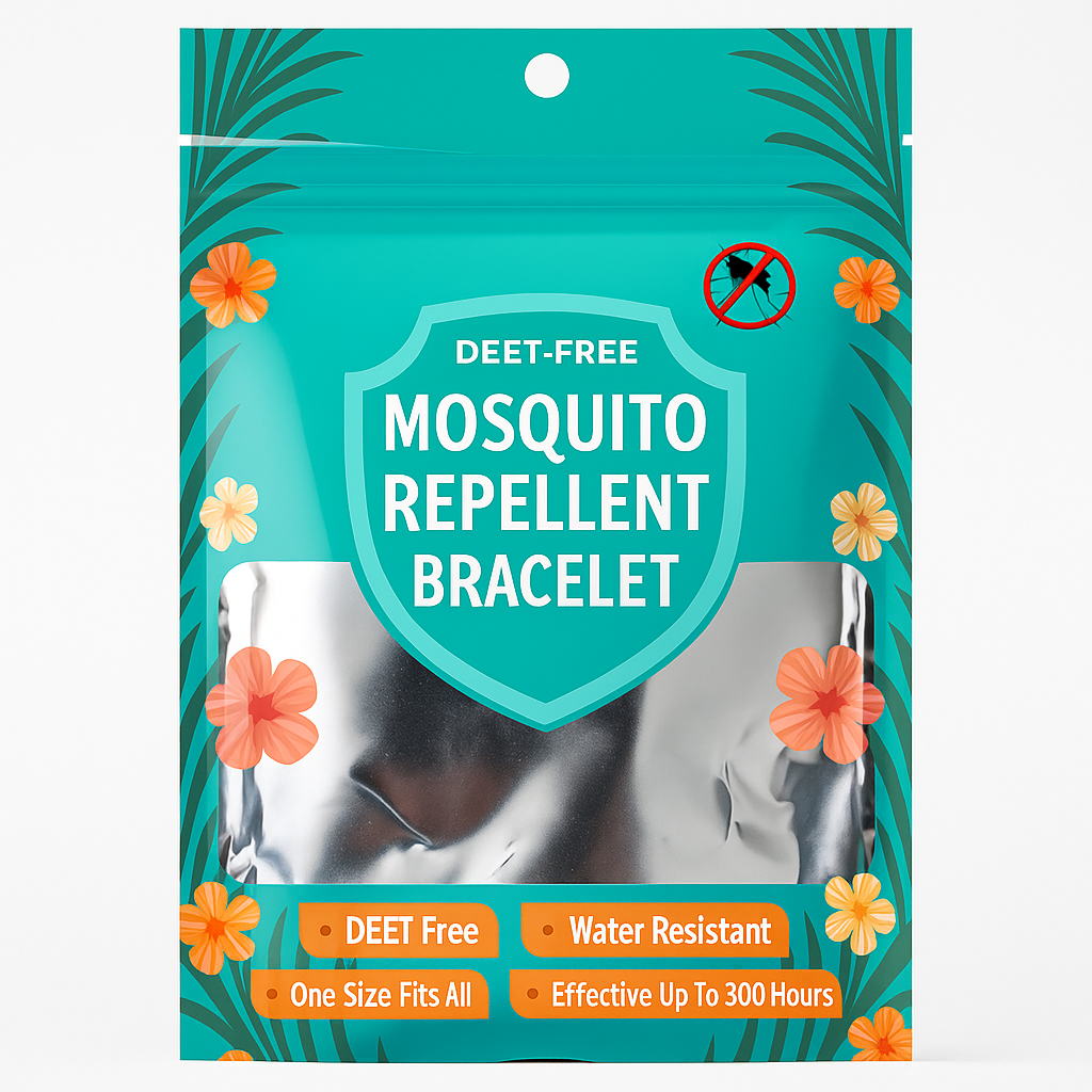 Pulseras Repelentes Mosquitos Ajustables Citronela Y Menta