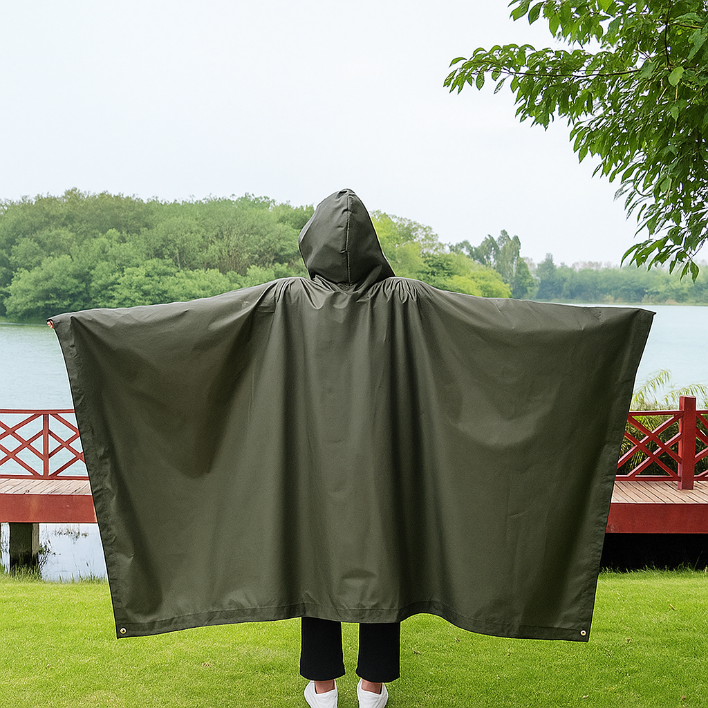 Impermeable Para Lluvia Poncho Capa Unisex Multifuncional 3 en 1